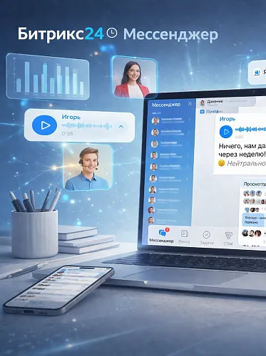 Битрикс24 Мессенджер — корпоративный чат с ИИ-помощником для коммуникаций в компании